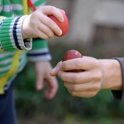 Easter egg tapping game